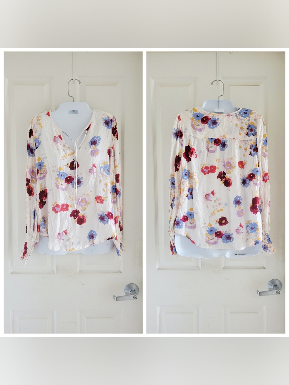Lucky Brand | Bundle of 5 | Assorted Multicolor Boho Peasant Tops (SIZE S) - Picture 5 of 13